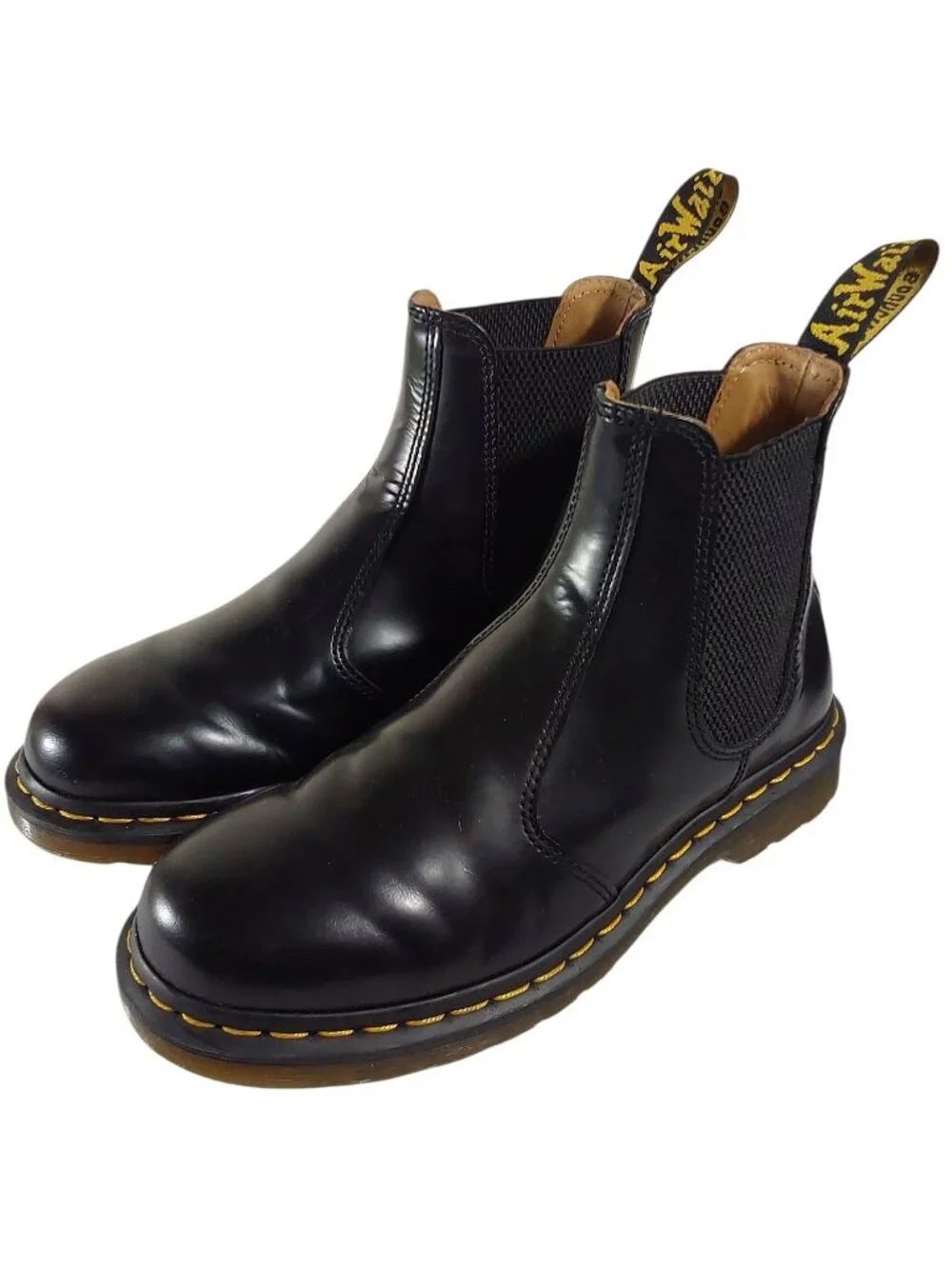 Dr. Martens 2976 Quad Smooth Black Leather Platform Chelsea Boots - 39 (8L, 7M)